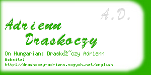 adrienn draskoczy business card